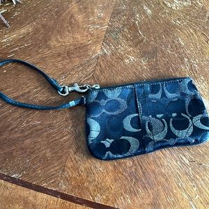 Black coach Wristlet